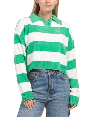 Long Sleeve Striped Pullover Sweater