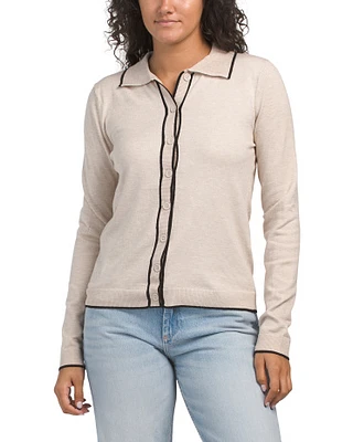 Long Sleeve Button Front Sweater