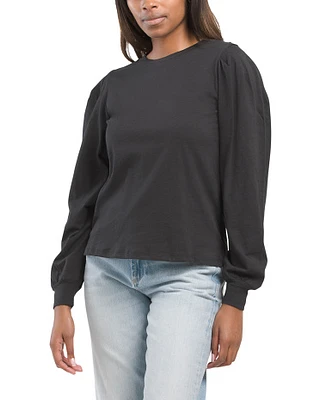 Melvina Balloon Sleeve Top For Women