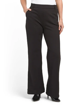 Silky Ponte Bootcut Pants For Women