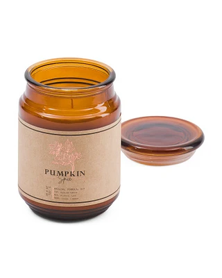 18Oz Pumpkin Spice Classic Honey Pot Jar With Glass Lid