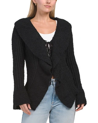 Ruffle Front Cardigan