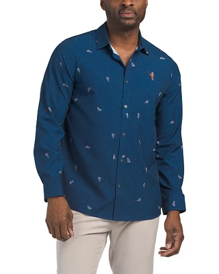 The Right Stuff Long Sleeve Button Down Shirt For Men