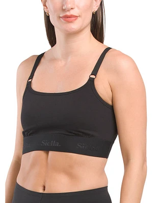 Organic Cotton Scoop Neck Bralette For Women