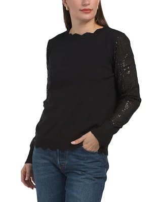 Sequin Embellished Shine Sweater