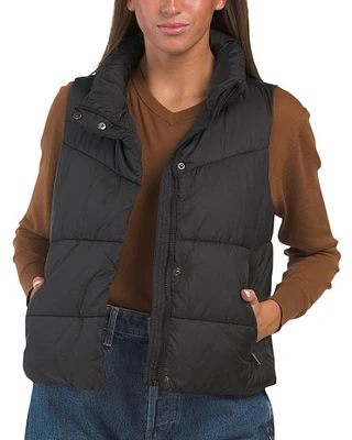 Cropped Puffer Vest