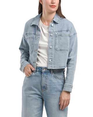 Denim Cropped Jacket