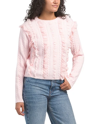 Ruffle Pullover Sweater