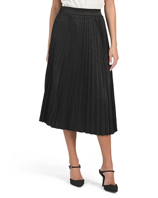 Animal Print Pleated Maxi Skirt For Women