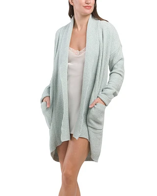 Aura Rib Trim Cardigan For Women