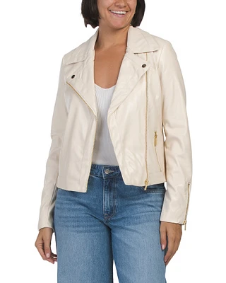 Mila Faux Leather Jacket For Women