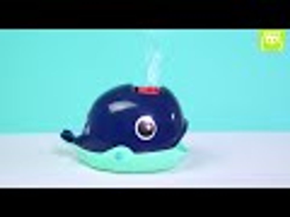 Máquina de pompas automática con forma de ballena