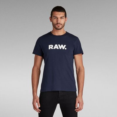 T-Shirt Raw. Graphic Slim | Bleu foncé G-Star RAW®