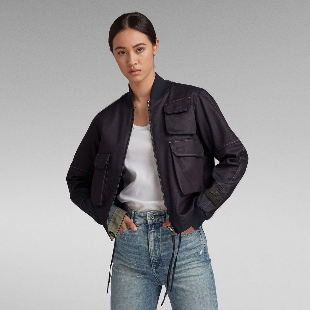 Bomber GSRR 3D Pocket | Bleu foncé G-Star RAW®