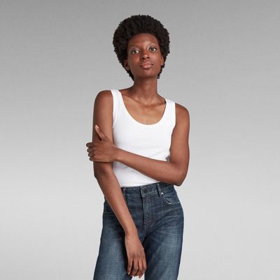Débardeur Basic Round Neck | Blanc G-Star RAW®
