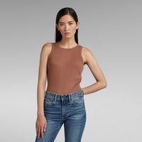 Débardeur Engineered Rib | Brun G-Star RAW®