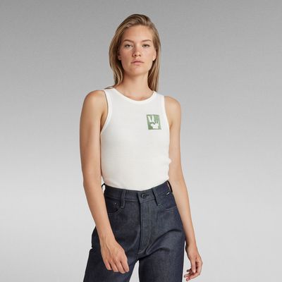 Débardeur Waffle Slim | Blanc G-Star RAW®