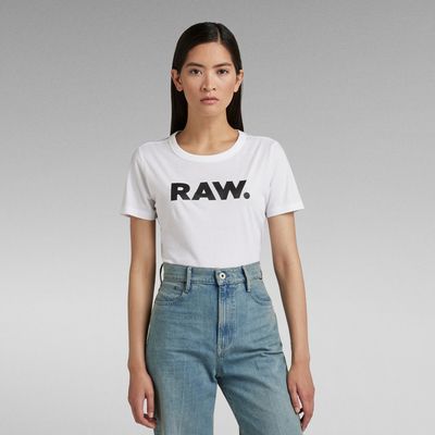 RAW. T-shirt Slim | Blanc G-Star RAW®