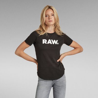 RAW. T-shirt Slim | Noir G-Star RAW®
