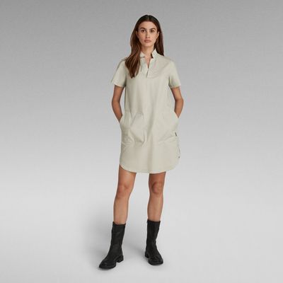 Robe-chemise Millery V-Neck | Gris G-Star RAW®