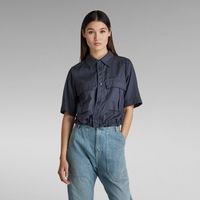 Chemise Cropped Field | Bleu moyen G-Star RAW®