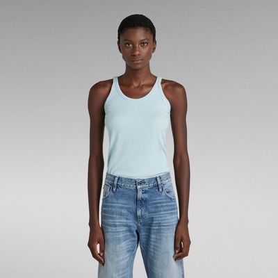 Débardeur Slim Rib | Bleu clair G-Star RAW®