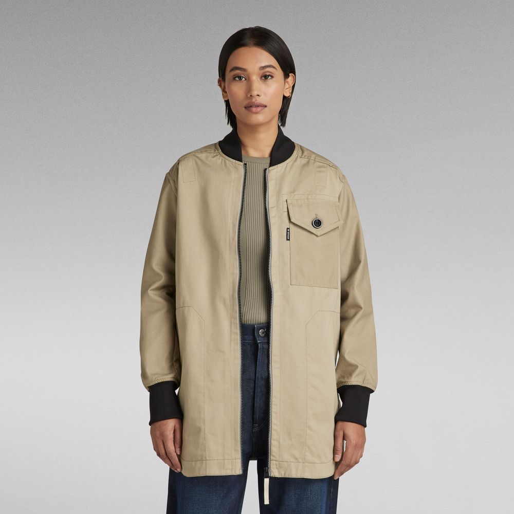 Surchemise Bomber Collar 2.0 | Beige G-Star RAW®