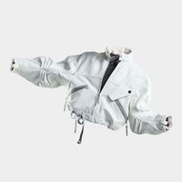 Bomber en cuir E | Blanc G-Star RAW®