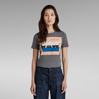 RAW. Haut Covered Long Slim | Gris G-Star RAW®