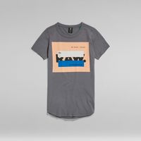 RAW. Haut Covered Long Slim | Gris G-Star RAW®