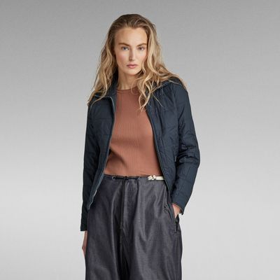 Surchemise Slim Quilted | Bleu foncé G-Star RAW®