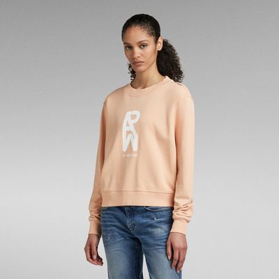Pull Graphic RAW Crew | Rose G-Star RAW®