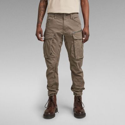 Pantalon Rovic Zip 3D Regular Tapered | Brun G-Star RAW®