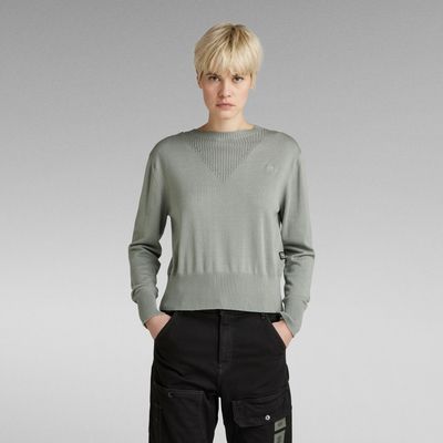 Pull Core Round Neck Knitted | Bleu clair G-Star RAW®