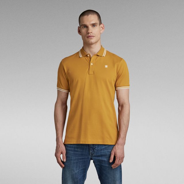 dunda slim stripe polo