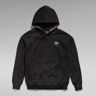 Sweat à capuche Unisex Core Oversized | Noir G-Star RAW®