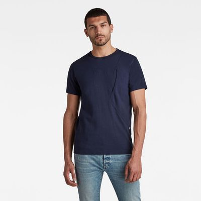 Pocket R T-Shirt | Bleu foncé | G-Star RAW®