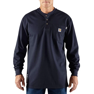 Flame-Resistant Carhartt Force® Cotton Long-Sleeve Henley