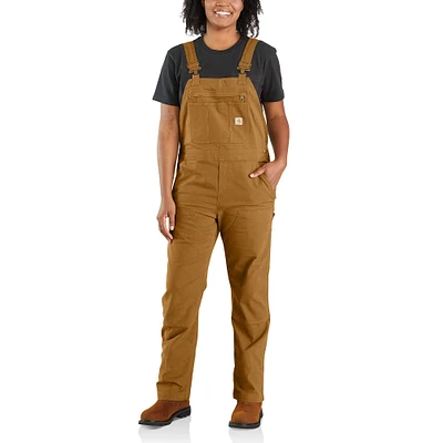 Women's Rugged Flex® Loose Fit Canvas Bib Overall