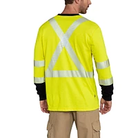 Flame-Resistant High-Visibility Force Long-Sleeve T-Shirt -Class 3