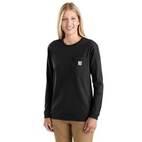 Women's Loose Fit Heavyweight Long-Sleeve Pocket T-Shirt