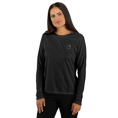 Women's Force Sun Defender™ Relaxed Fit Lightweight Long-Sleeve Logo Graphic T-Shirt