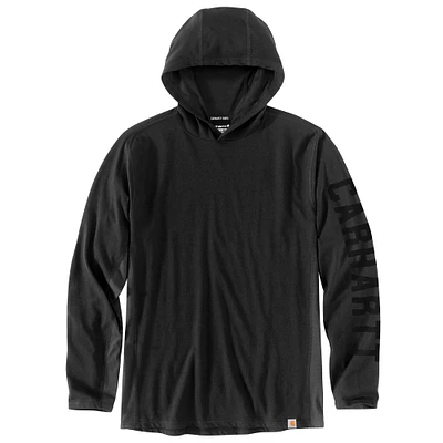 Carhartt Force® Relaxed Fit Long-Sleeve Logo Graphic Hooded T-Shirt