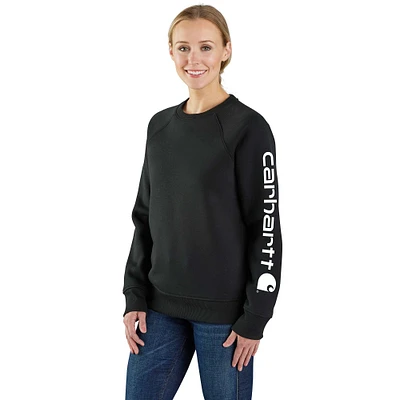 Women's Relaxed Fit Midweight Graphic Crewneck Sweatshirt