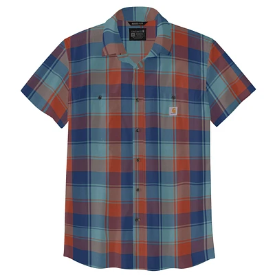Rugged Flex® Relaxed Fit Lightweight Short-Sleeve Plaid Shirt