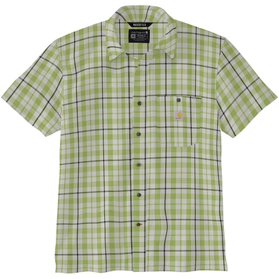 Force Sun Defender™ Relaxed Fit Lightweight Short-Sleeve Plaid Shirt