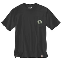 Relaxed Fit Heavyweight Short-Sleeve Pocket Shamrock Graphic T-Shirt