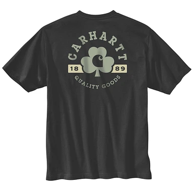 Relaxed Fit Heavyweight Short-Sleeve Pocket Shamrock Graphic T-Shirt