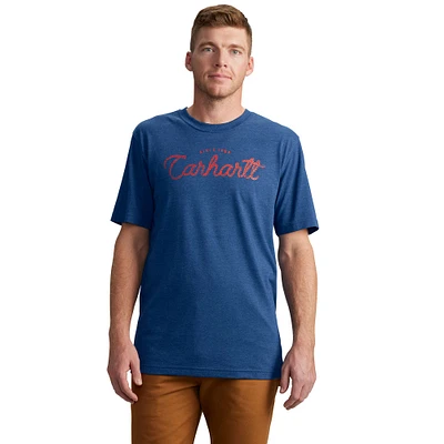 Relaxed Fit Lightweight Short-Sleeve Script Graphic T-Shirt