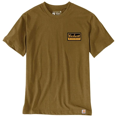 Relaxed Fit Lightweight Short-Sleeve Script Patch T-Shirt
